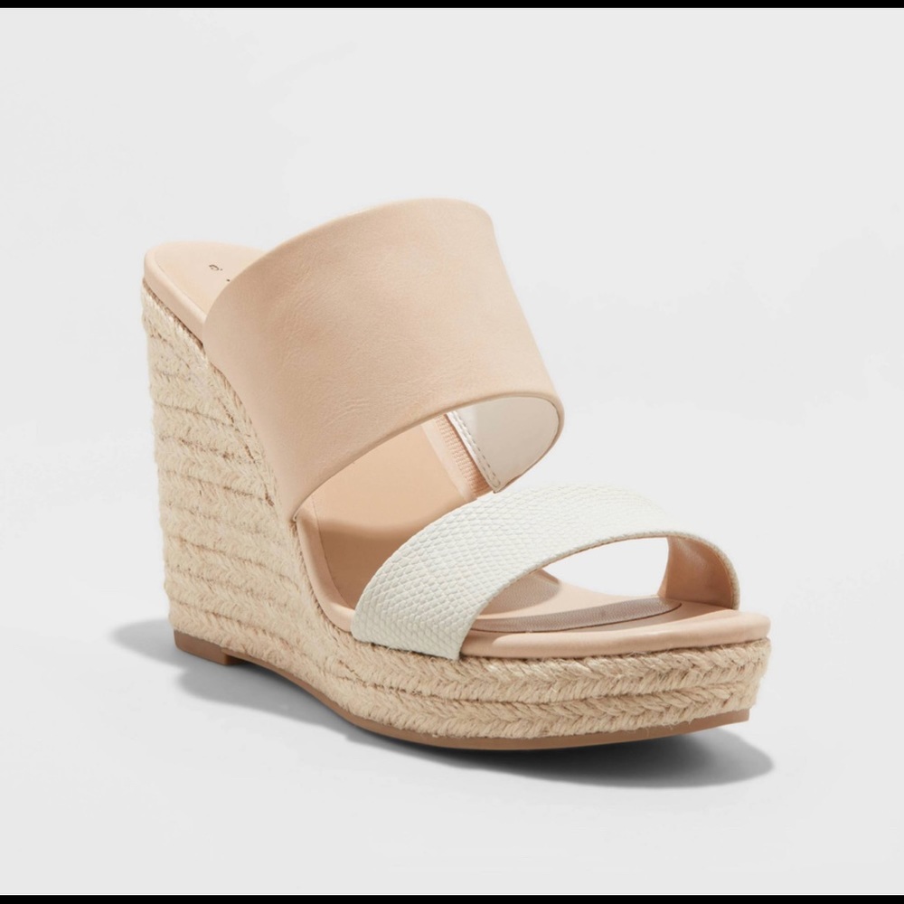 A New Day Blush Wedge Sandals